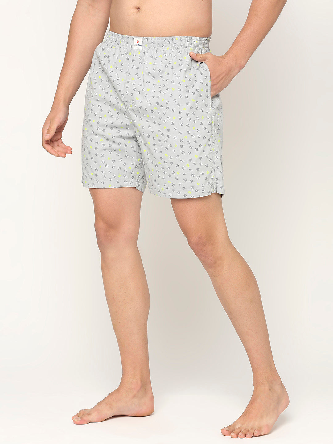 Underjeans By Spykar Men Premium Printed Cotton Boxer