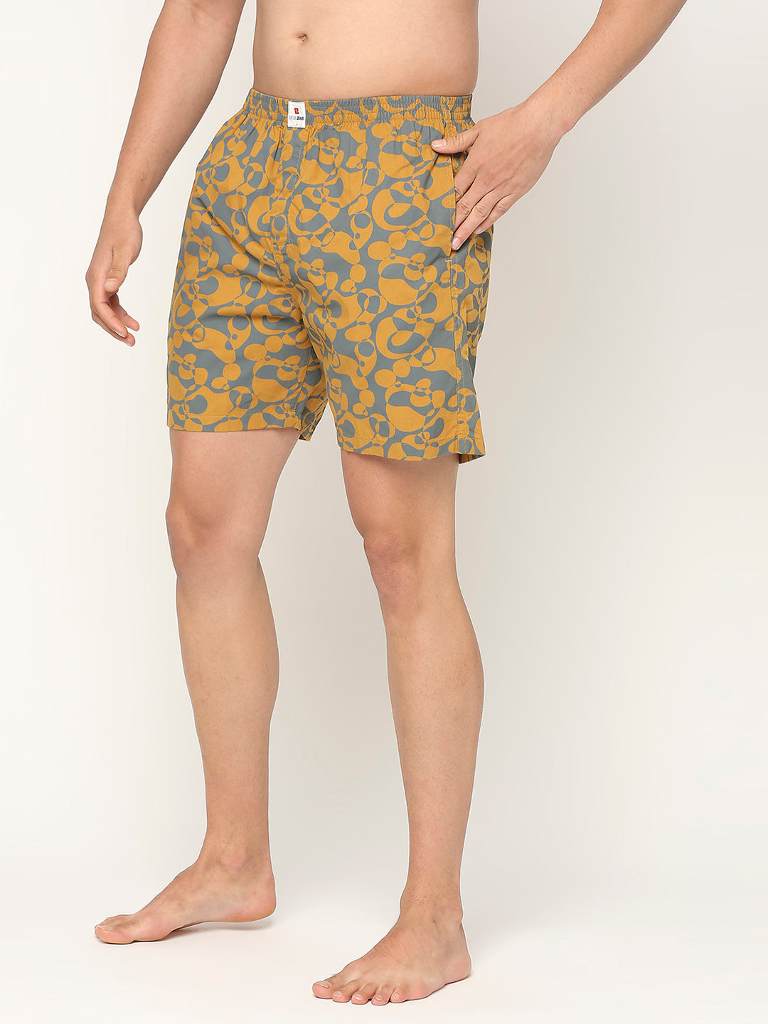 Underjeans By Spykar Men Premium Printed Cotton Boxer