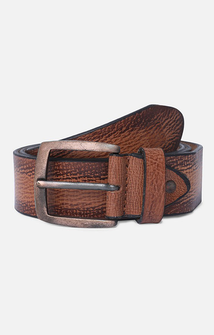 Spykar Tan Belt (L) & Olive Deodorant Combo