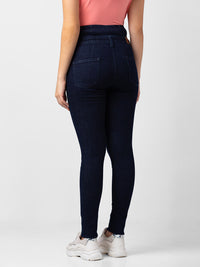 Spykar Women Dark Blue Lycra Skinny Fit Regular Length Jeans (Adora)