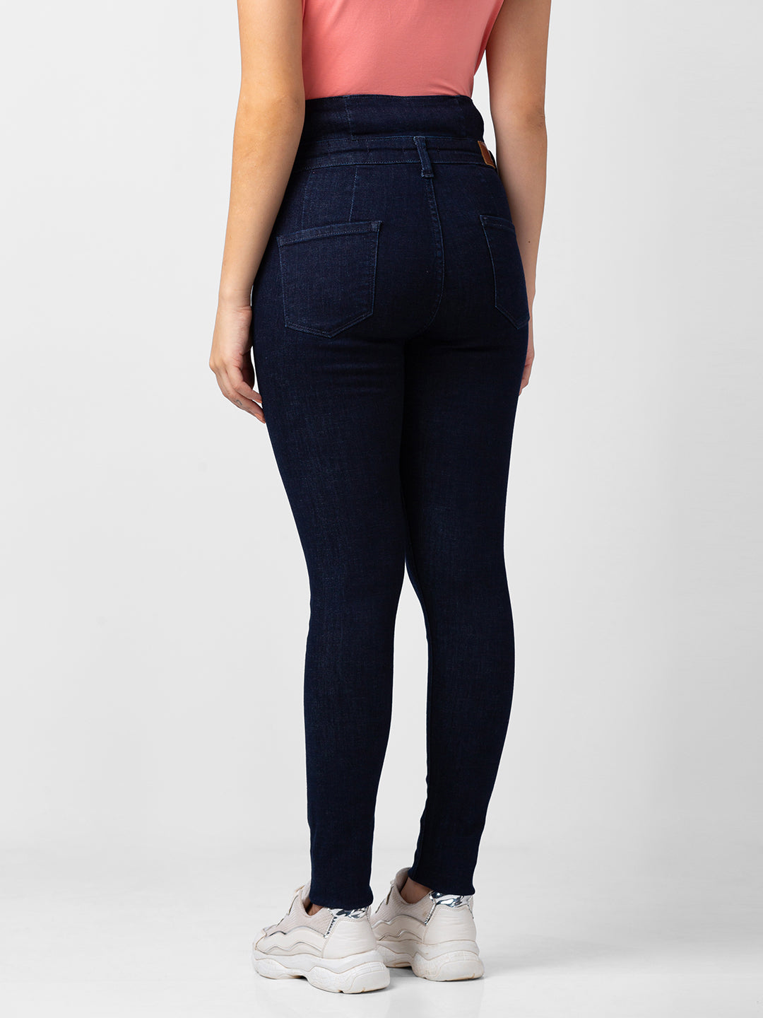 Spykar Women Dark Blue Lycra Skinny Fit Regular Length Jeans (Adora)