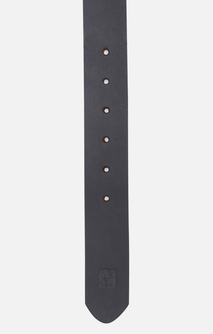 Spykar Men Navy Blue Genuine Leather Belt