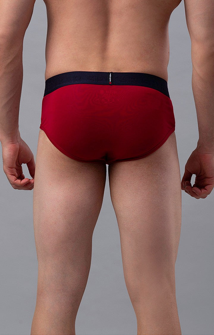 Deep Maroon Boxer Briefs  Best Mens Underwear for Sweating – VanJohan  Underwear