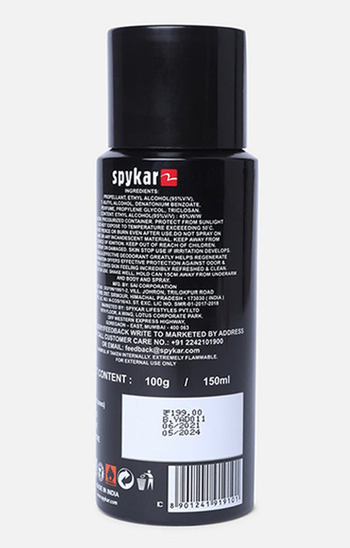 Spykar Brown Belt (L) & Olive Deodorant Combo