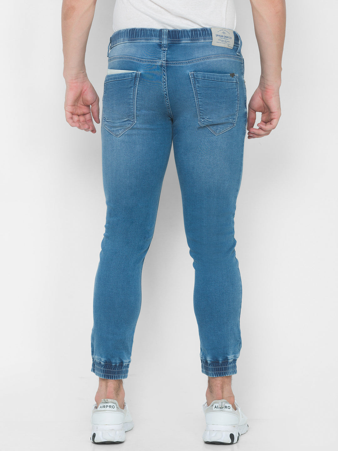 Spykar Men Mid Blue Solid Slim Mid-Rise Jeans (Kano)