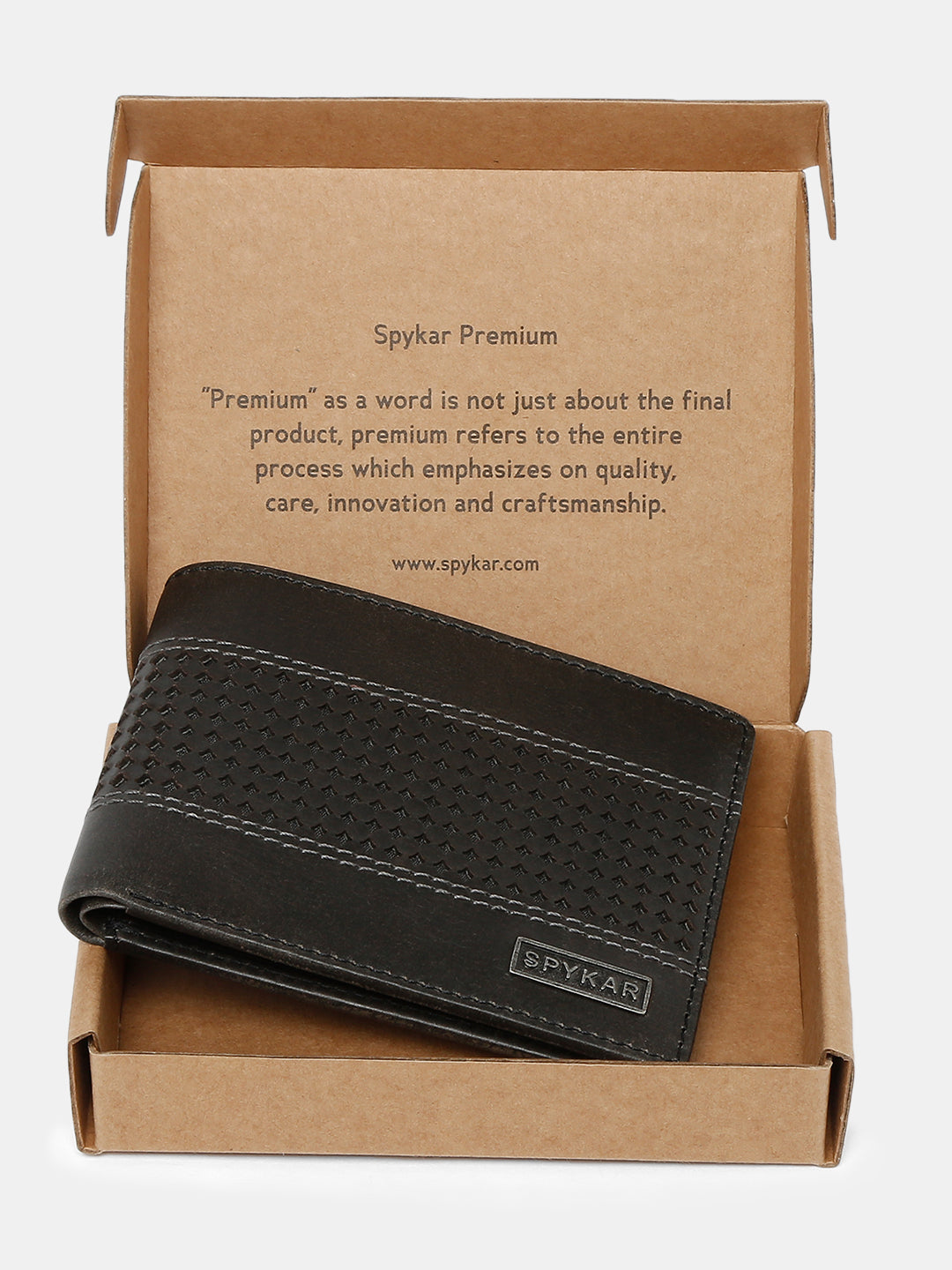 Spykar Men Grey Leather Wallet