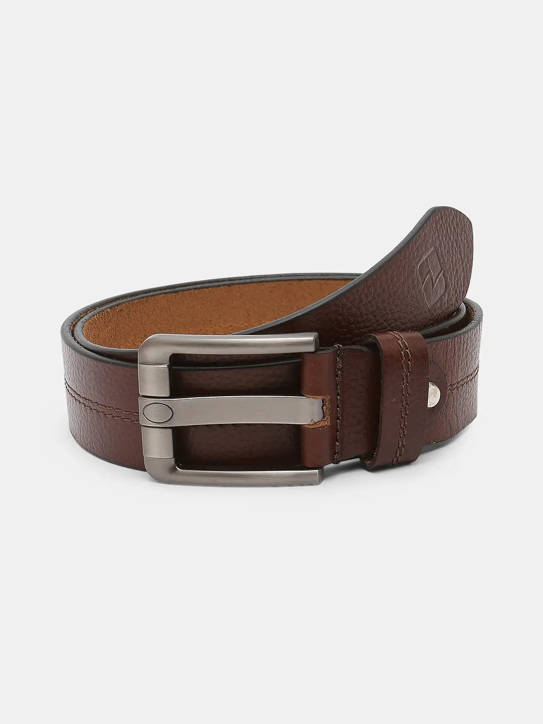 Spykar Black Leather Belt & Wallet Combo