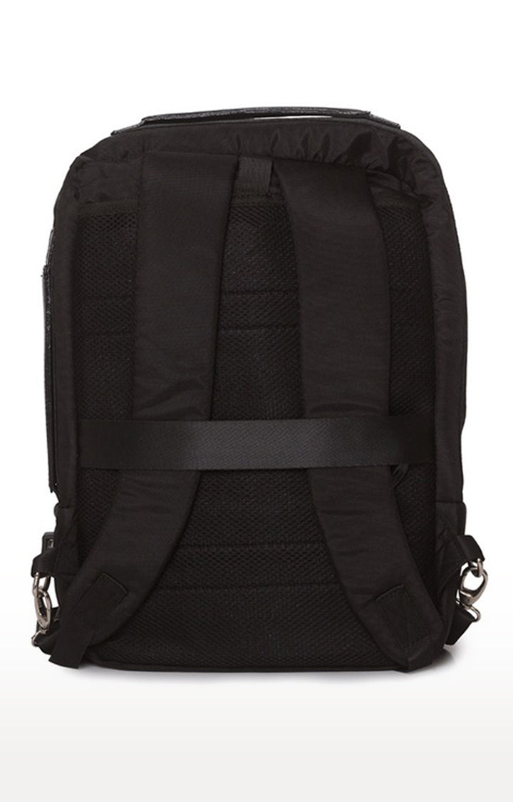 Spykar Black Polyster Backpack