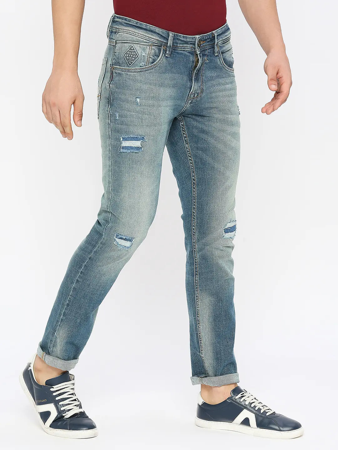 Buy Navy Blue Jeans for Men by SPYKAR Online | Ajio.com