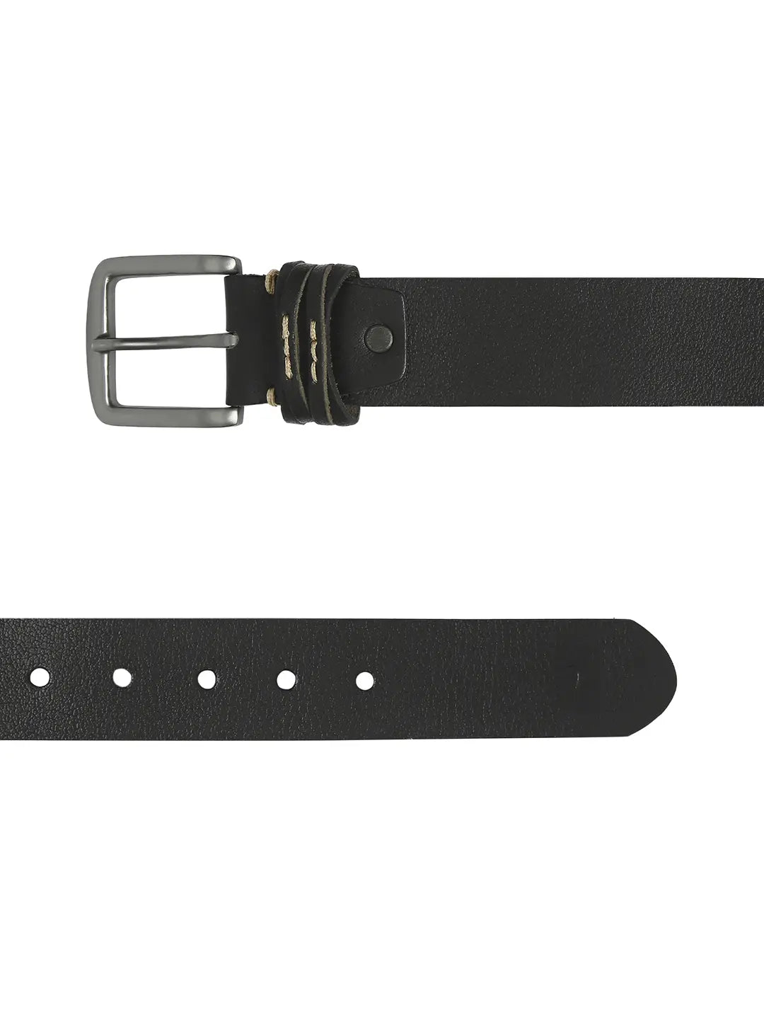 Spykar Men Black Leather Belt
