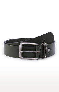 Spykar Men Olive Genuine Leather Belt