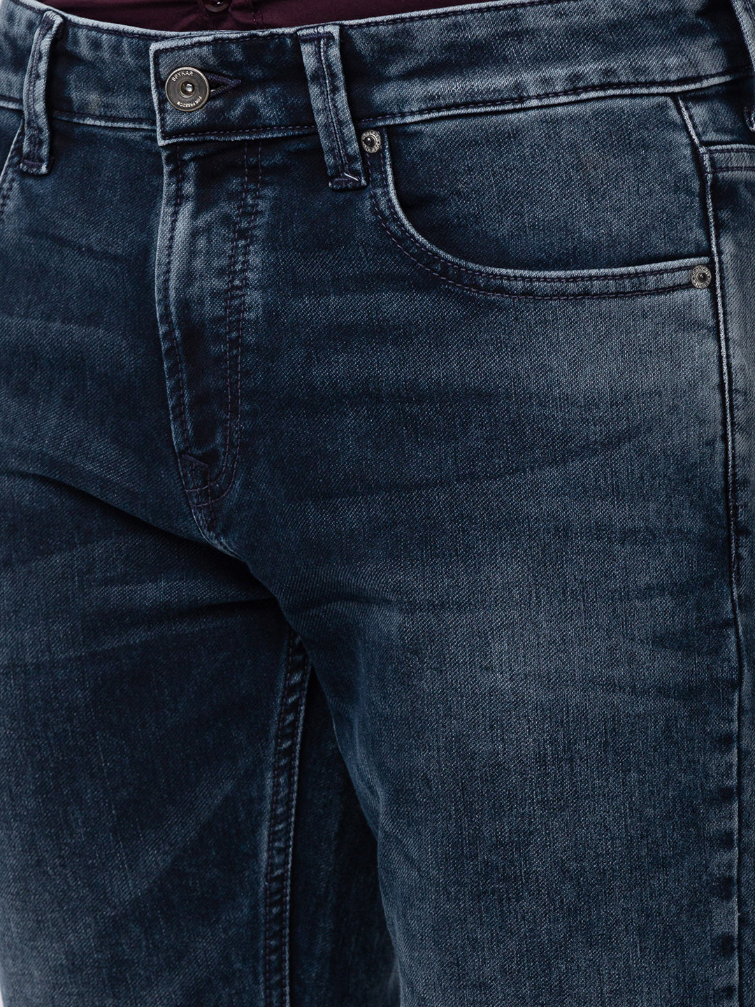 Spykar Men Dark Blue Cotton Comfort Fit Regular Length Jeans (Ricardo )
