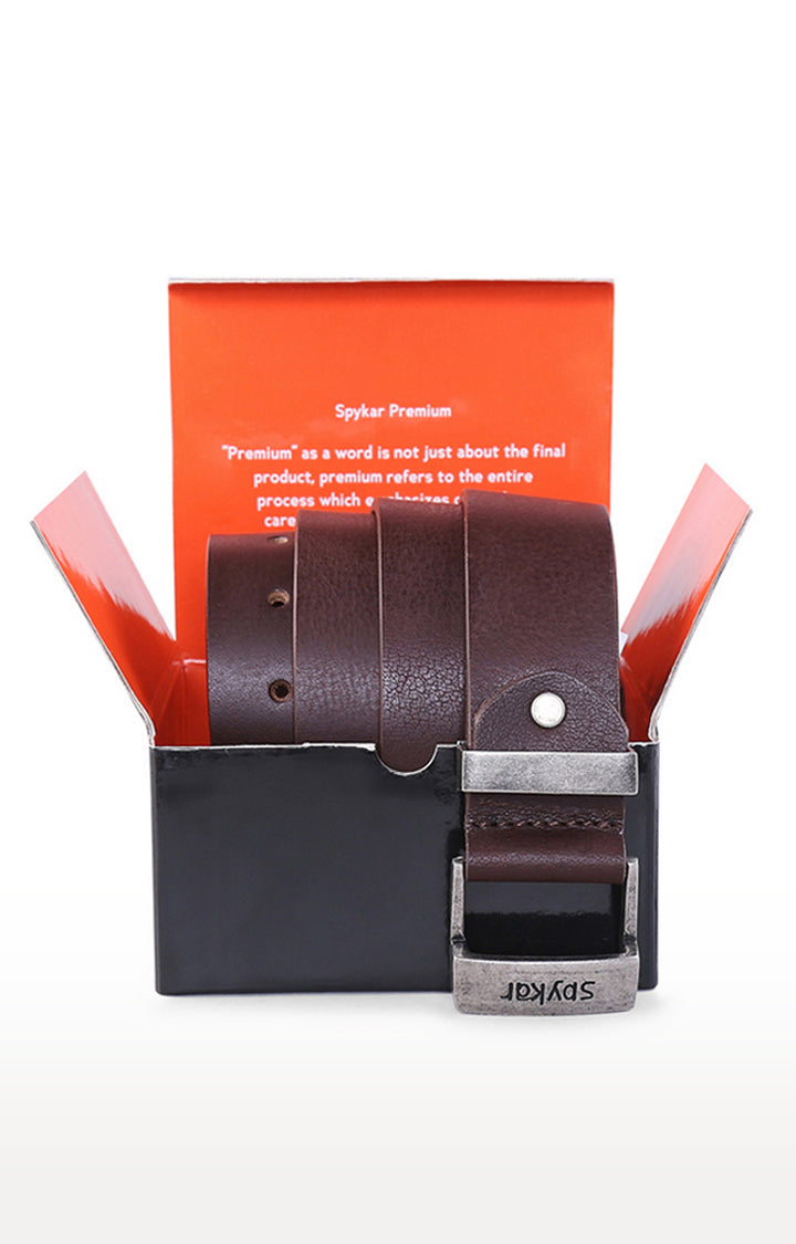 Spykar Brown Genuine Leather Belt