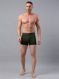 Underjeans By Spykar Men Premium Olive Cotton Blend Trunk