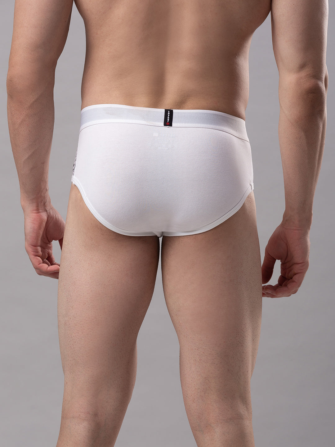 Underjeans By Spykar Men Premium Cotton Blend White Brief - (Pack Of 2)