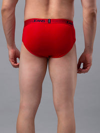 Underjeans By Spykar Men Premium Cotton Blend Red Brief
