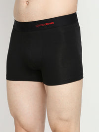 Men Premium Cotton Blend Black Trunk- Underjeans By Spykar