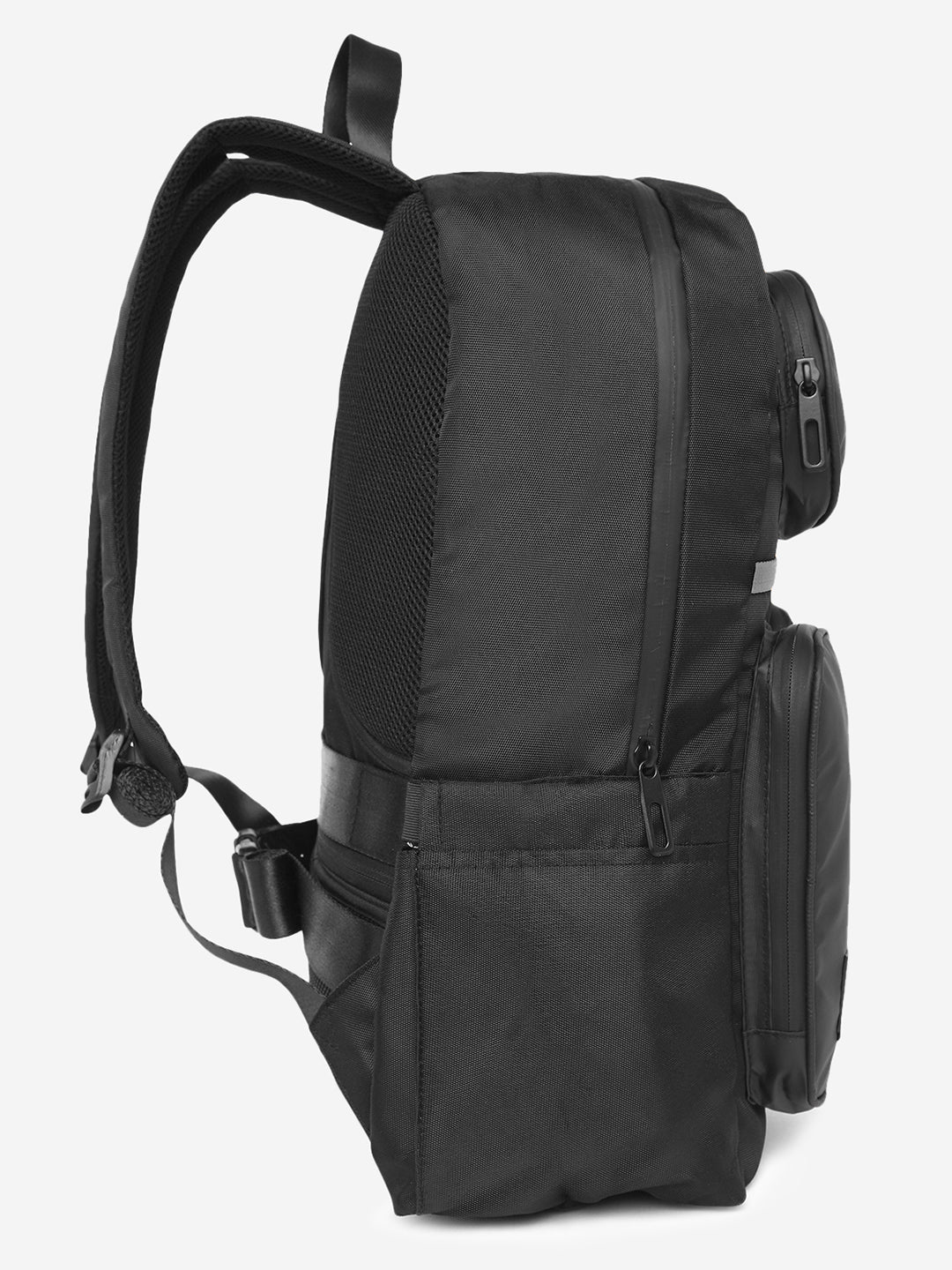 Spykar Black Casual Traveler Backpacks