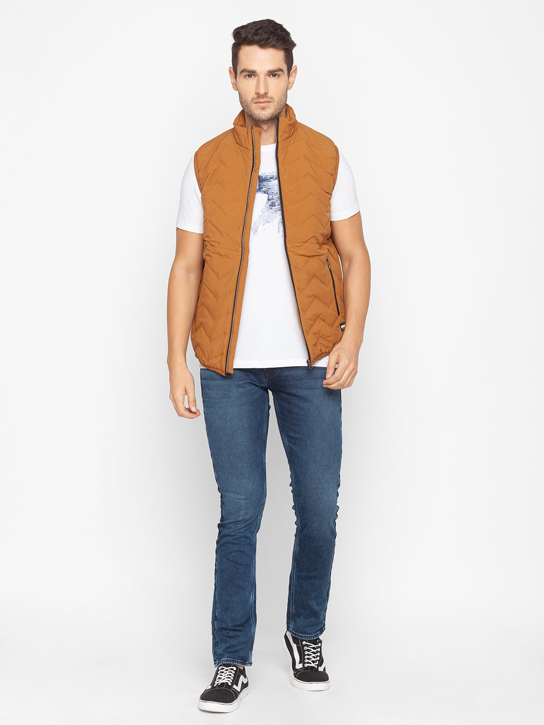 Buy Spykar Brown Polyester Men Jacket online