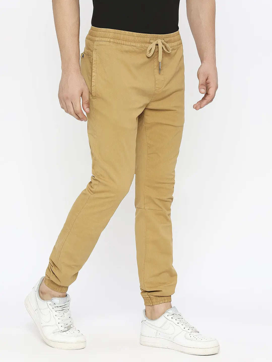 Safari Beige Elasticated Curve Trousers | GANNI KR 가니