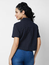 Spykar Black Solid Shirt For Women