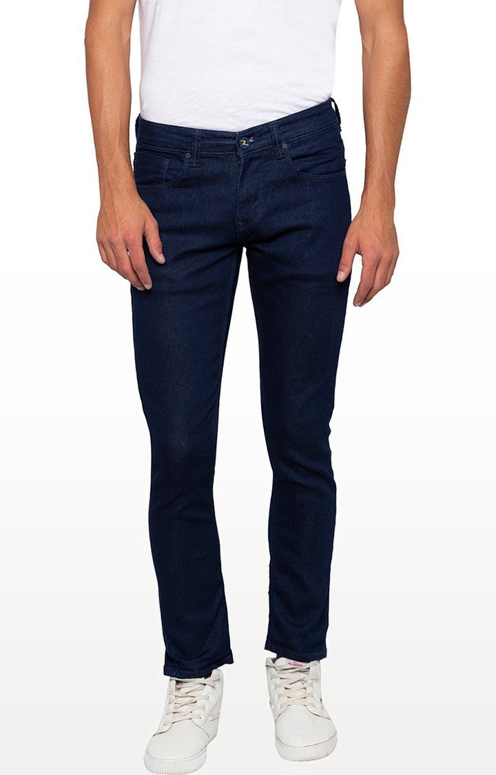 Spykar Men Blue Cotton Super Slim Fit Tapered Length Jeans (Super Skinny)