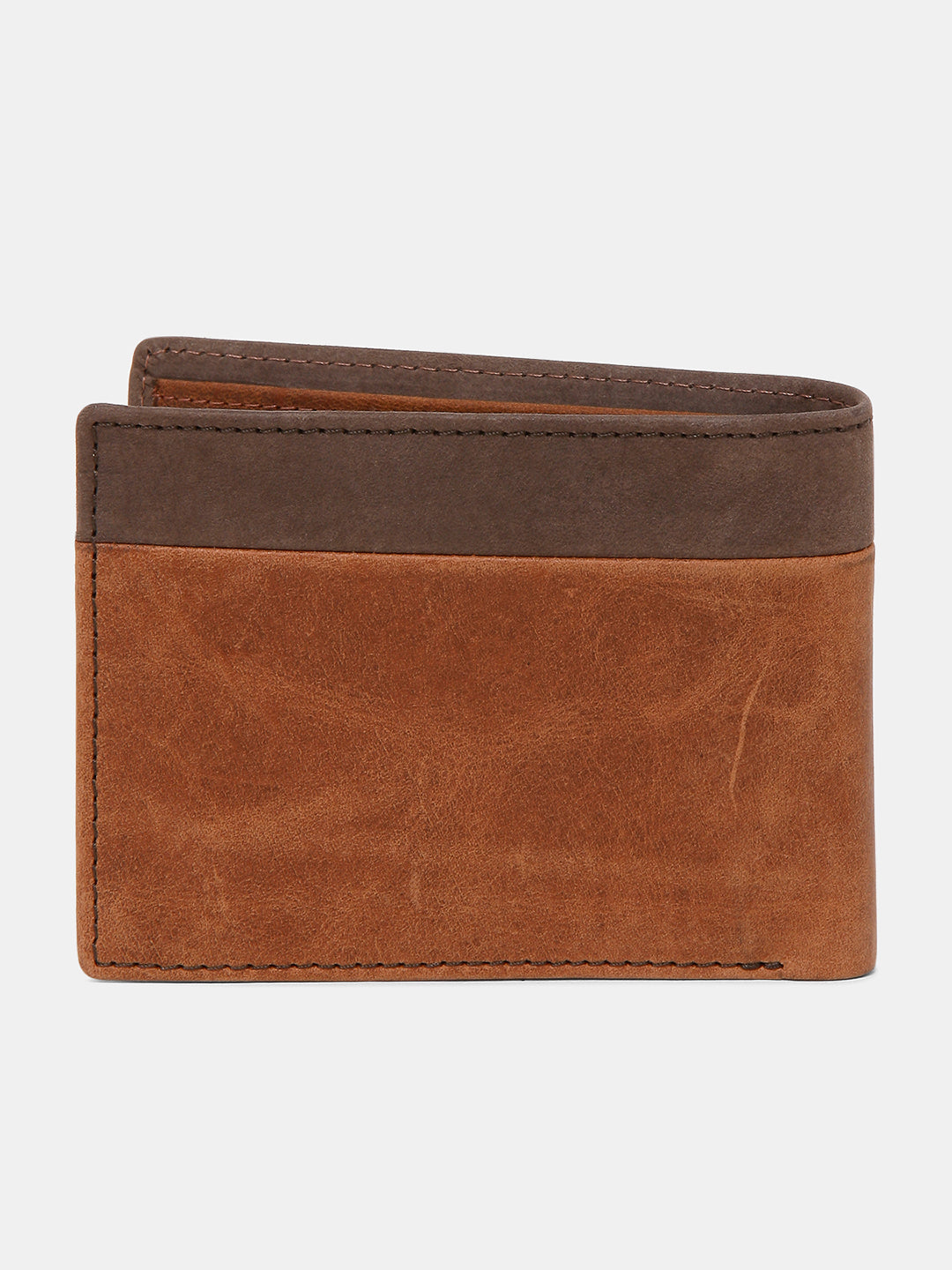 Spykar Men Brown Leather Wallet