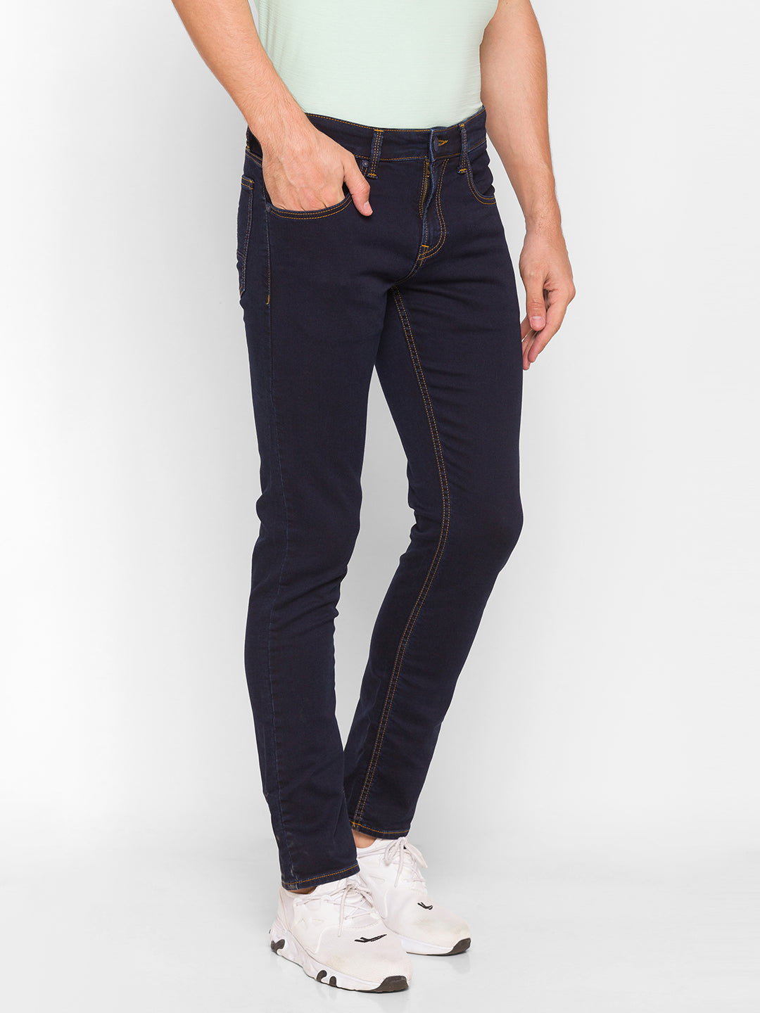 Spykar Blue Cotton Men Jeans (Ricardo)