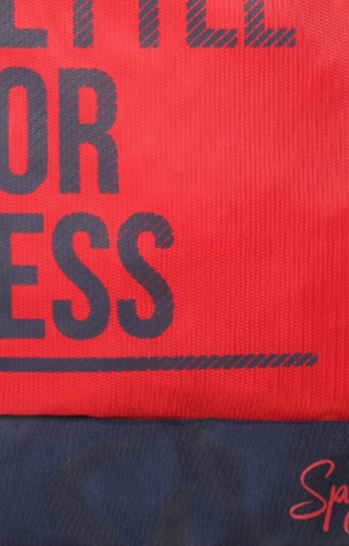 Spykar Red Printed Backpack