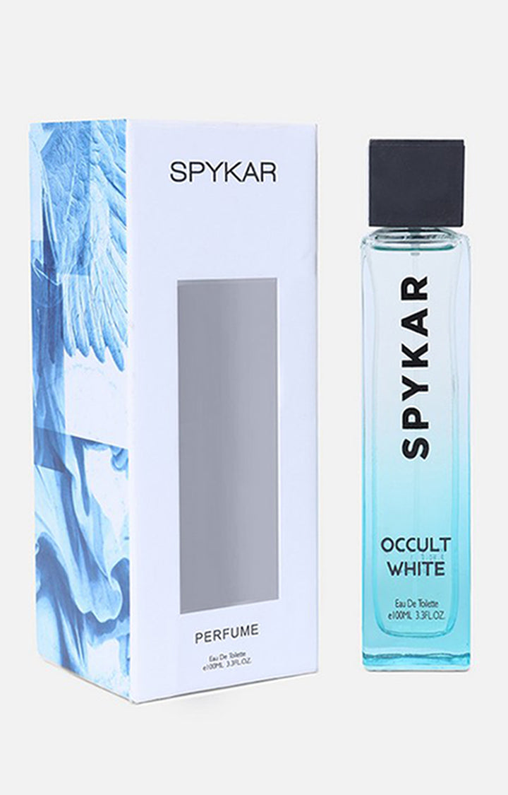 Spykar Black Belt (L) & Occult White Perfume Combo