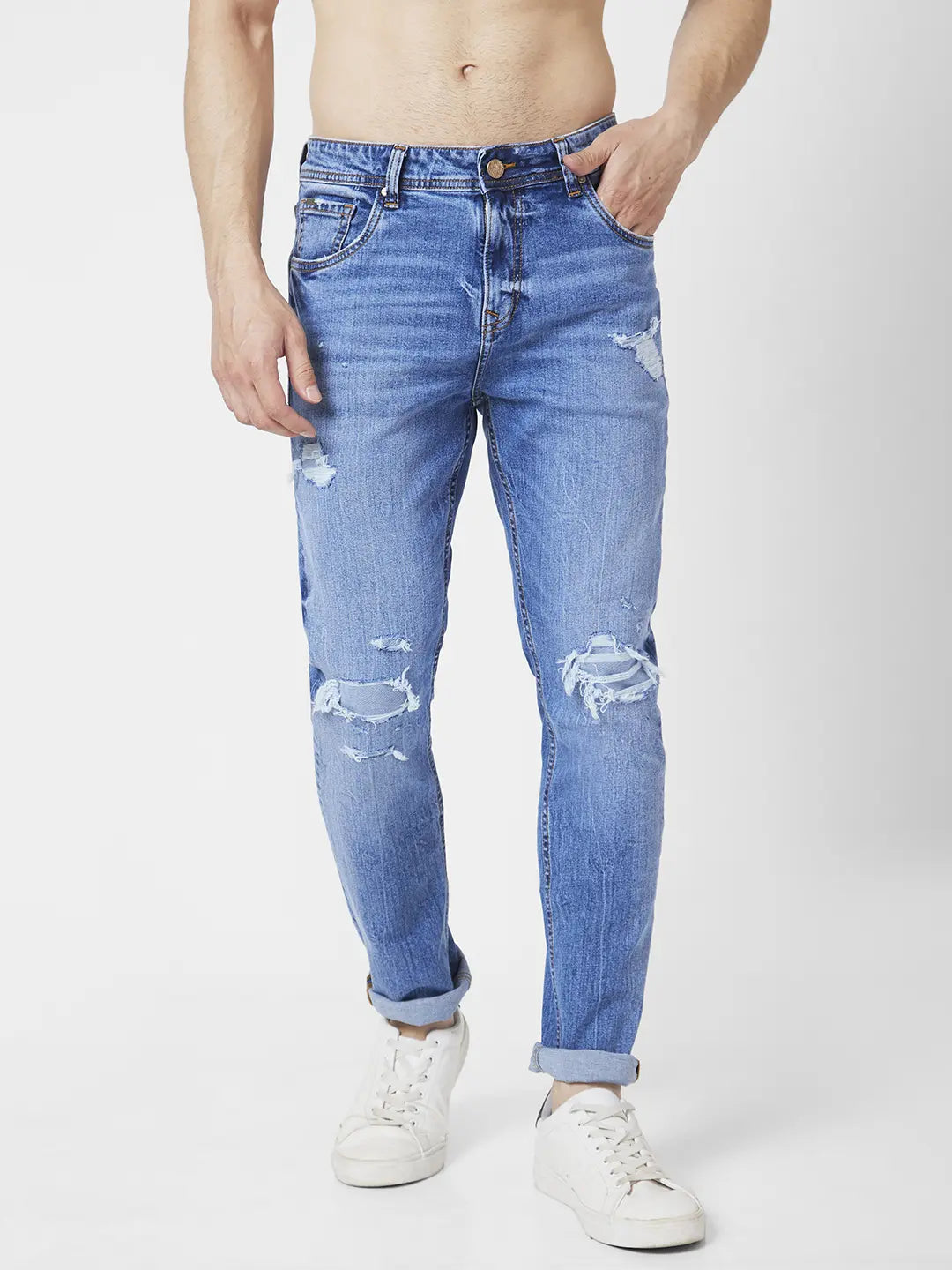 Damage jeans for mens under 500 on sale