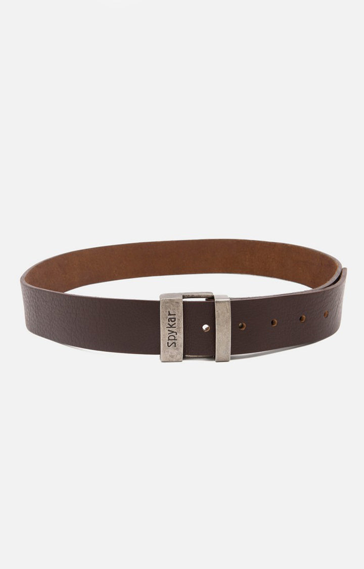 Spykar Men Brown Genuine Leather Belt