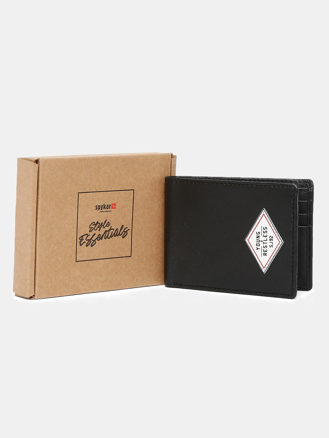 Spykar Men Black Leather Wallet