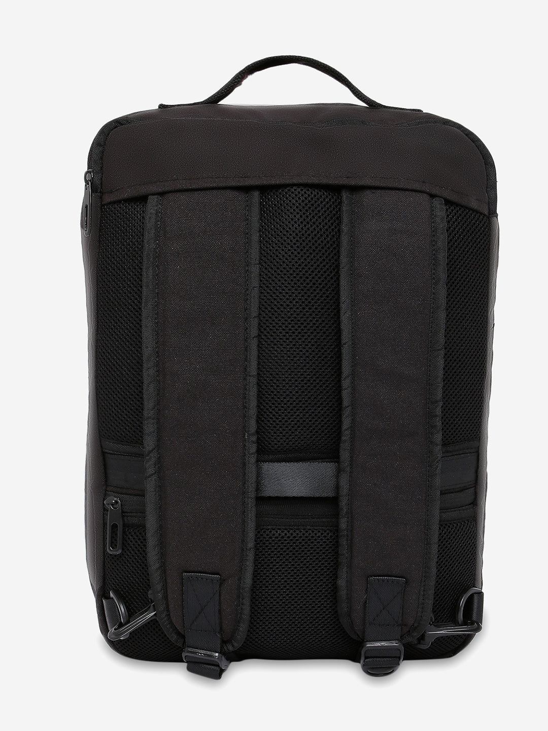 Spykar Black Canvas Traveler Backpacks