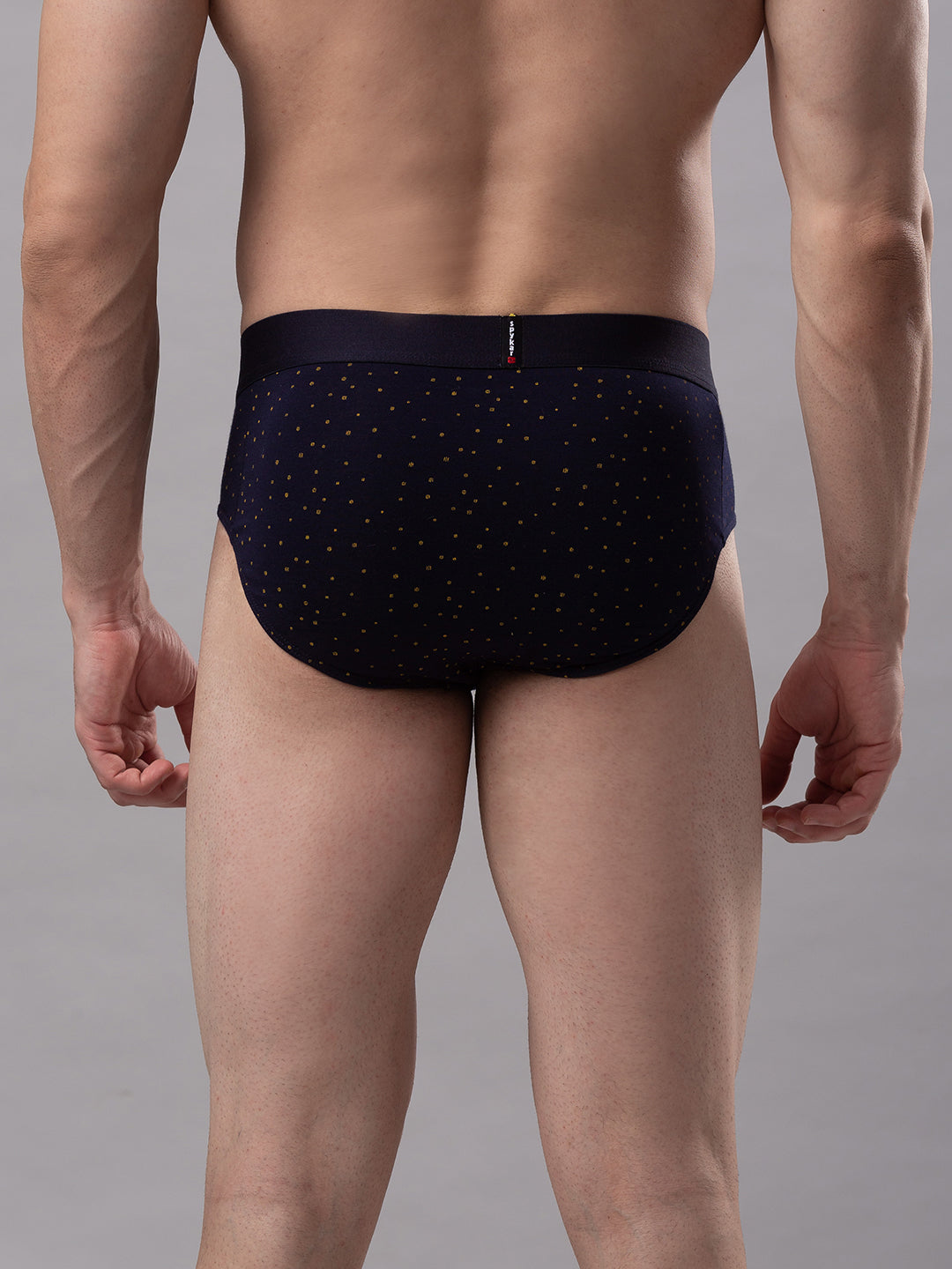 Underjeans By Spykar Men Premium Cotton Blend Navy Brief