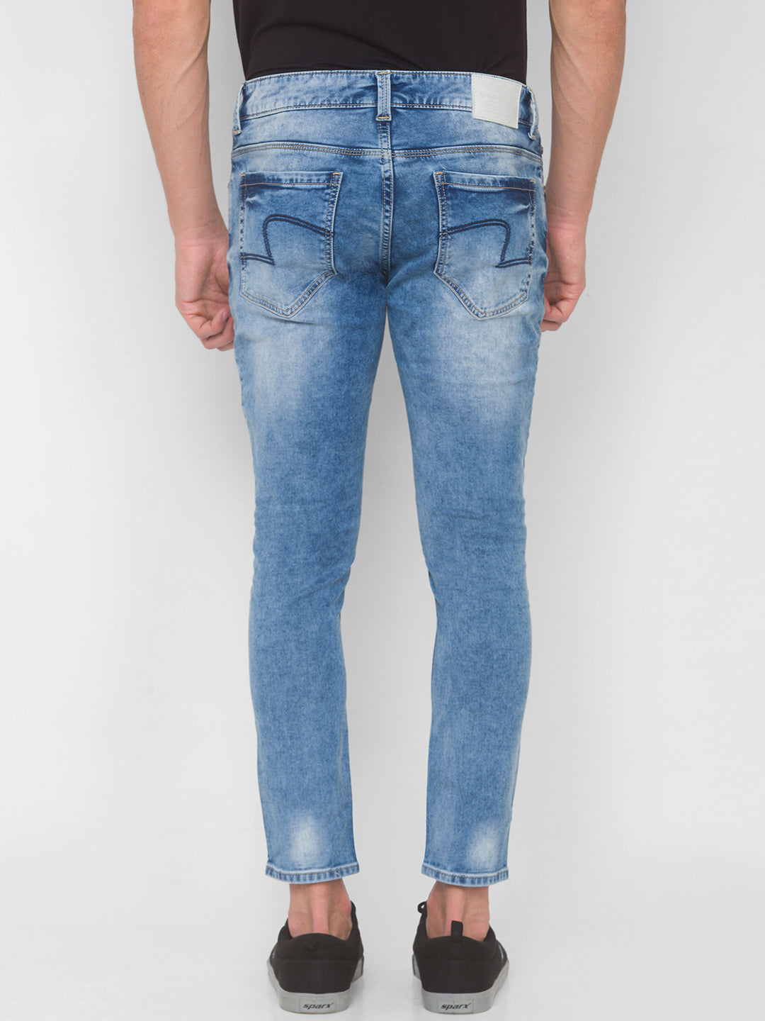 Spykar Men Blue Cotton Slim Fit Tapered Length Jeans (Kano)