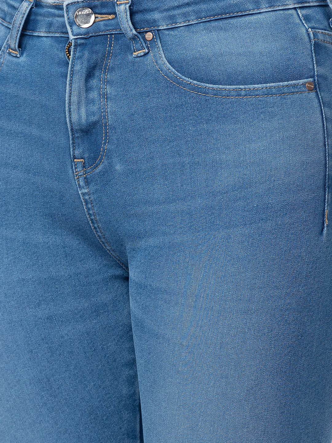 Spykar Women Light Blue Cotton Super Skinny Ankle Length Jeans (Alexa)