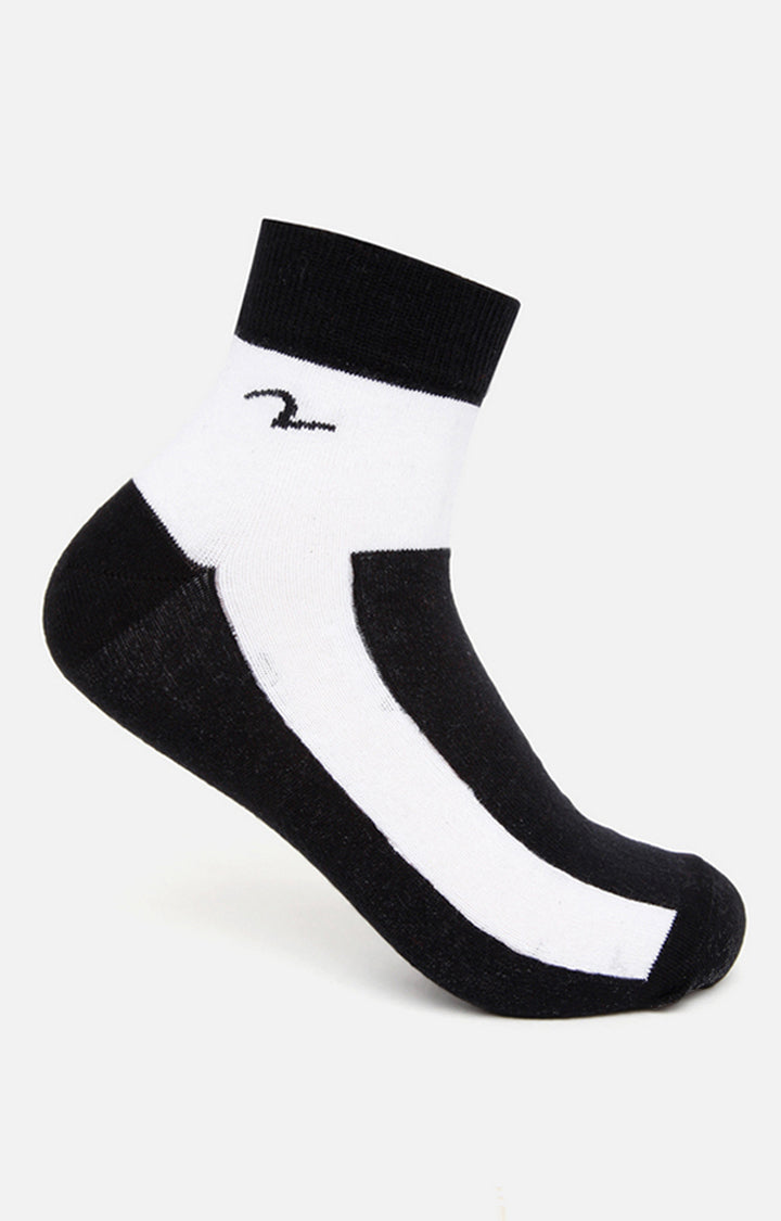 Spykar Black & Red Solid Ankle Length Socks