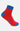 Men Premium Red Blue Ankle Length (Non Terry) Single Pair Of Socks- Underjeans By Spykar