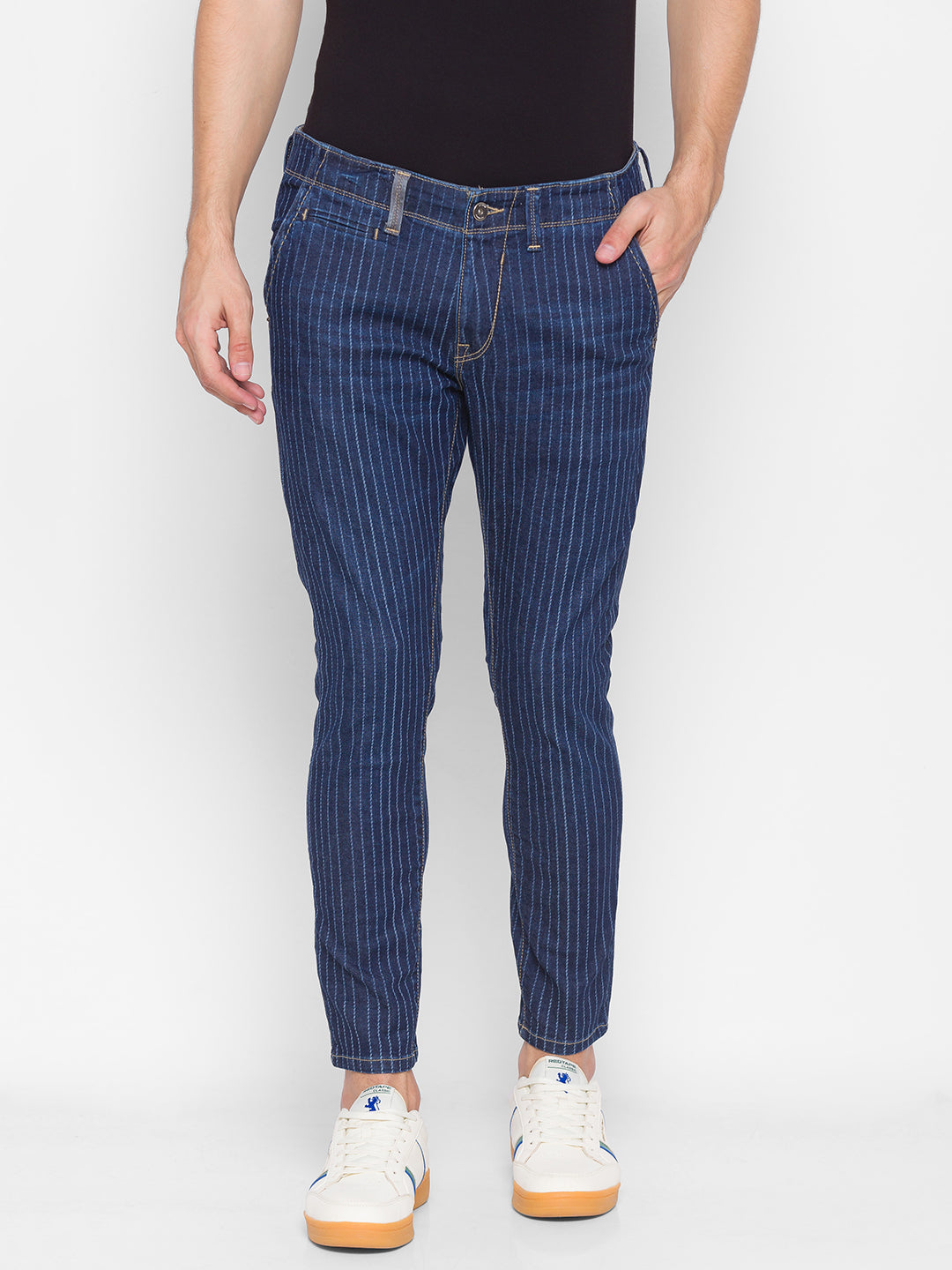 Spykar Blue Cotton Men Jeans (Kano)