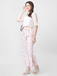 Spykar Women White Cotton Plain Crop Top