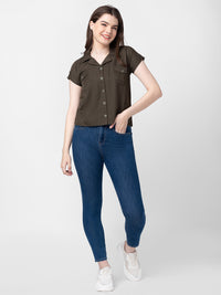 Spykar Women Mid Blue Cotton Super Skinny Ankle Length Jeans (Alexa)