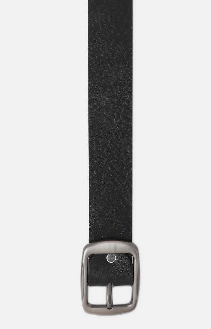 Spykar Men Leather Black Belt