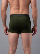 Men Premium Cotton Blend Olive Trunk - (Pack Of 2)- Underjeans By Spykar