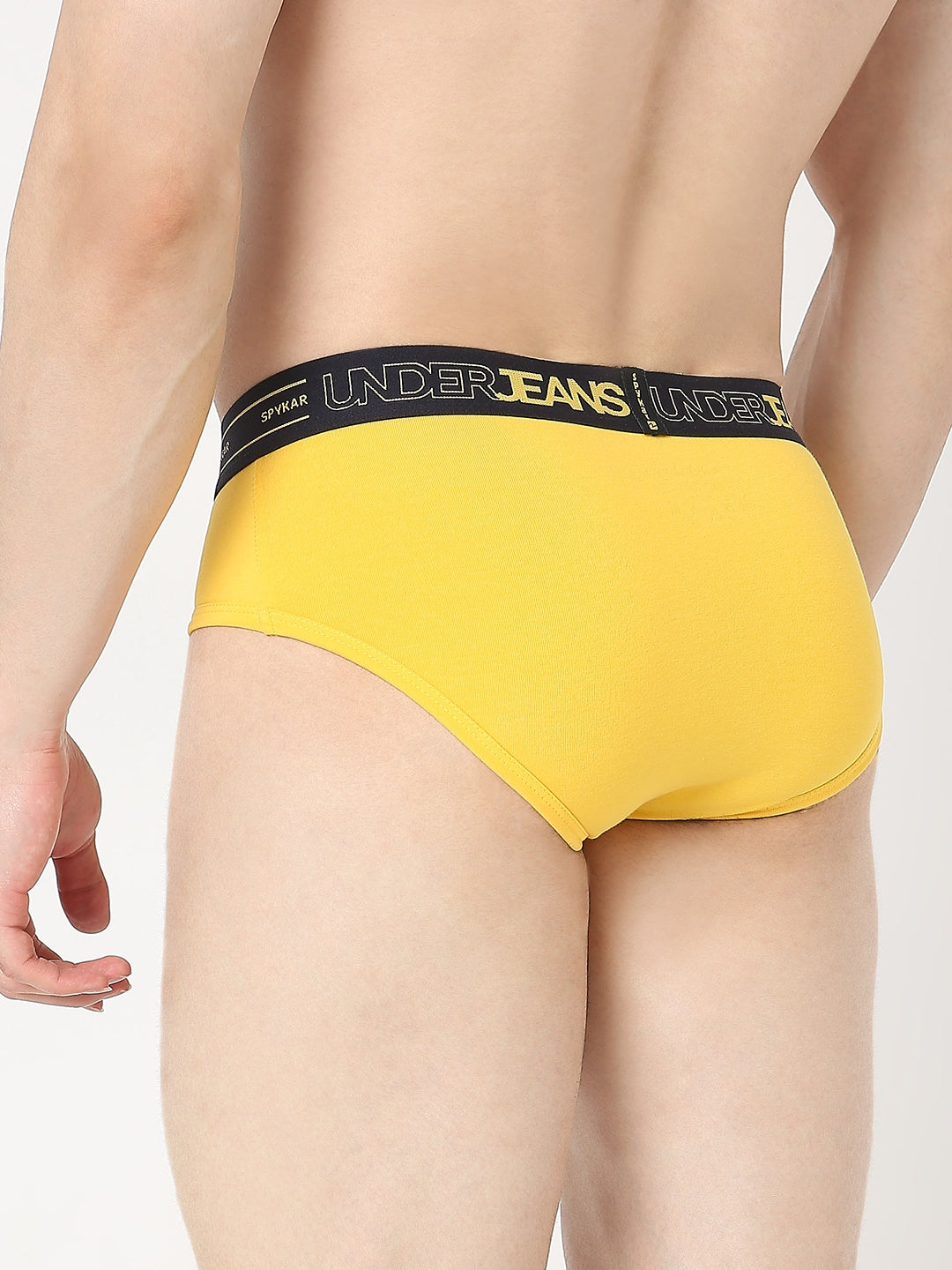 Underjeans by Spykar Men Premium Yellow Brief