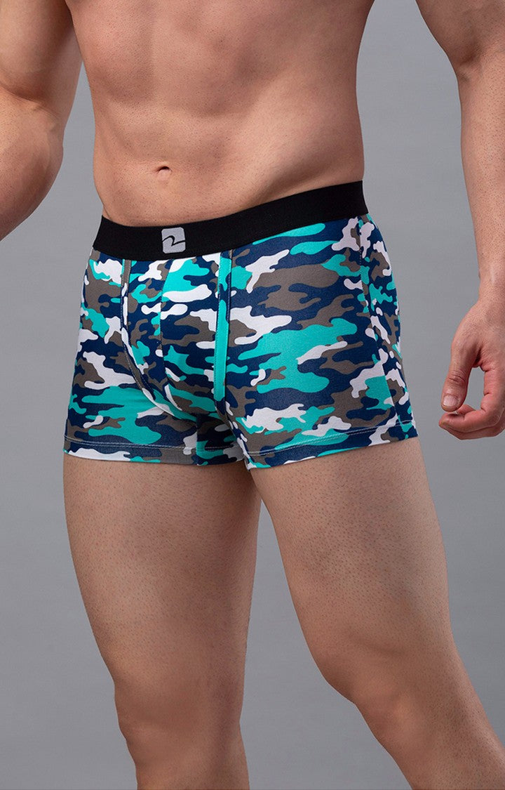 Underjeans By Spykar Men Multicolour Printed Trunks