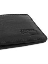 Spykar Men Black Leather Bi-Fold Wallet