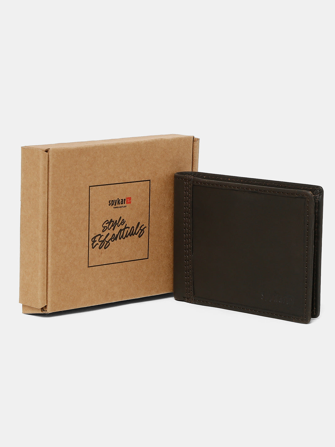 Spykar Men Brown Leather Wallet