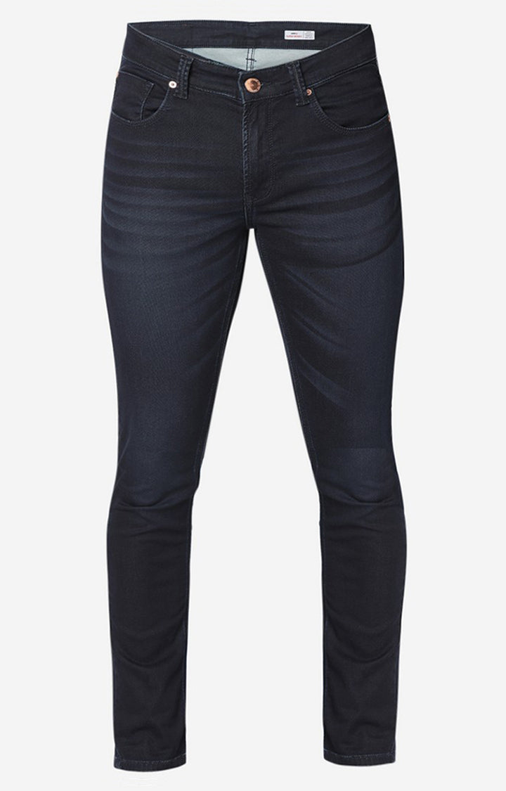 Spykar Men Blue Super Slim Fit Tapered Length Jeans (Super Skinny)