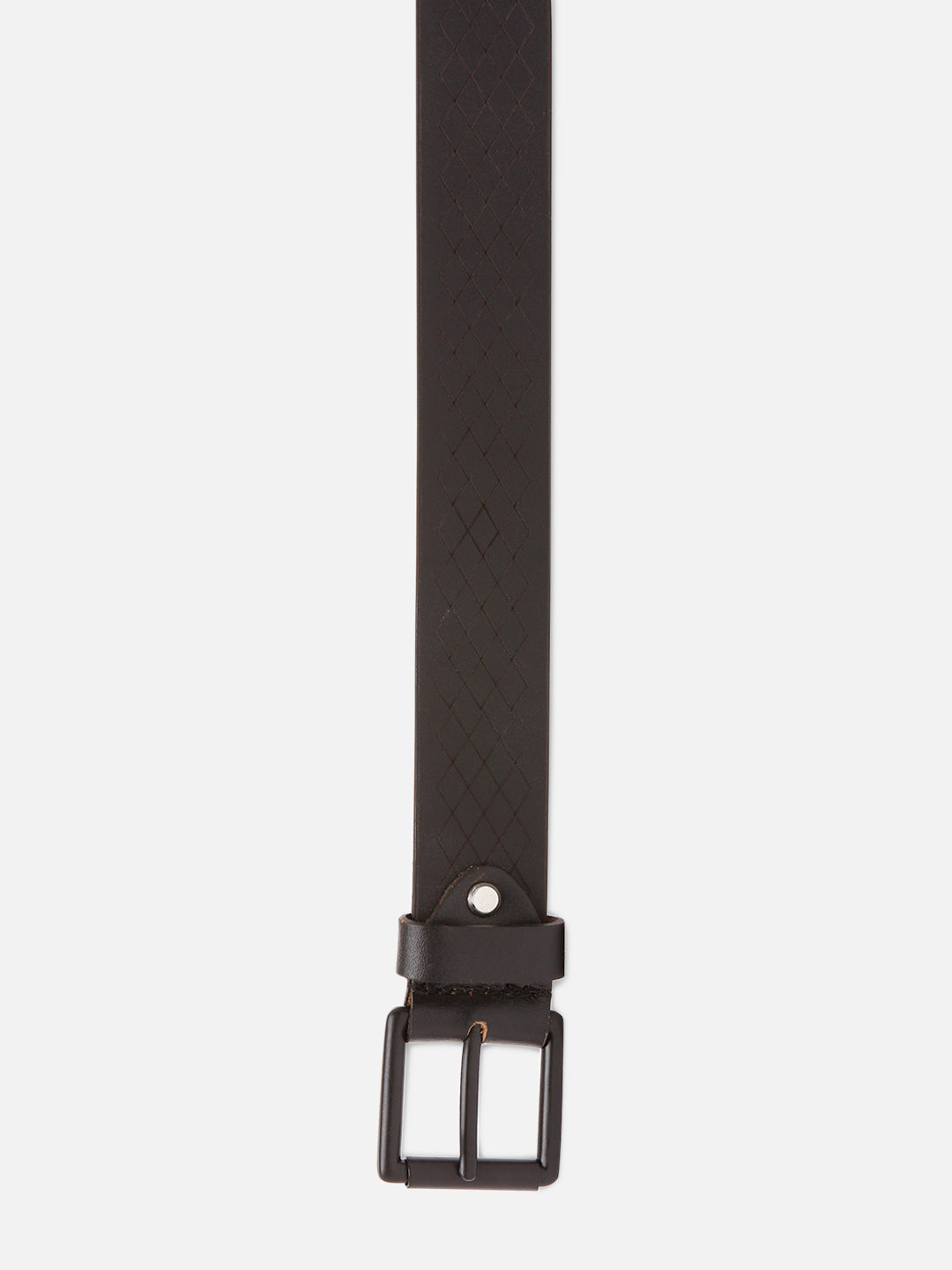 Spykar Men Black Leather Belt